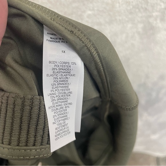 Nike Dri fit women’s sports bra green plus size 1x activewear - Picture 7 of 7